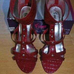 Deep Red Gladiator Sandals